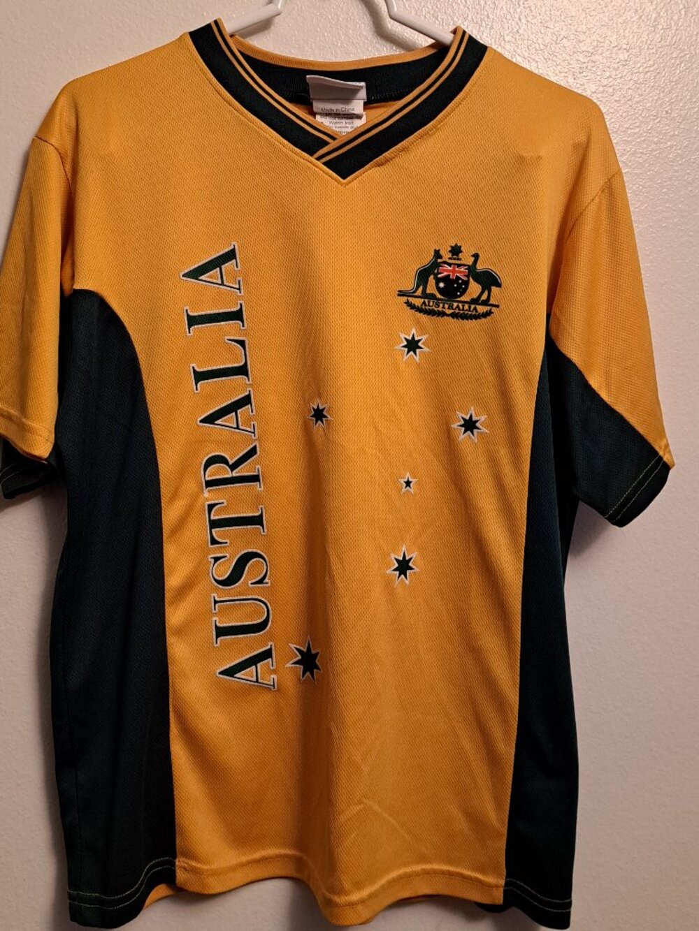 Around Australia V-Neck Short Sleeve National Team Soccer Football Jersey